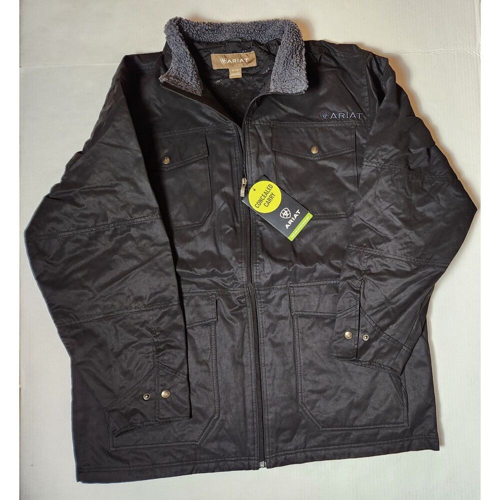 Ariat Grizzly Field Jacket Men’s XL Black Concealed Carry